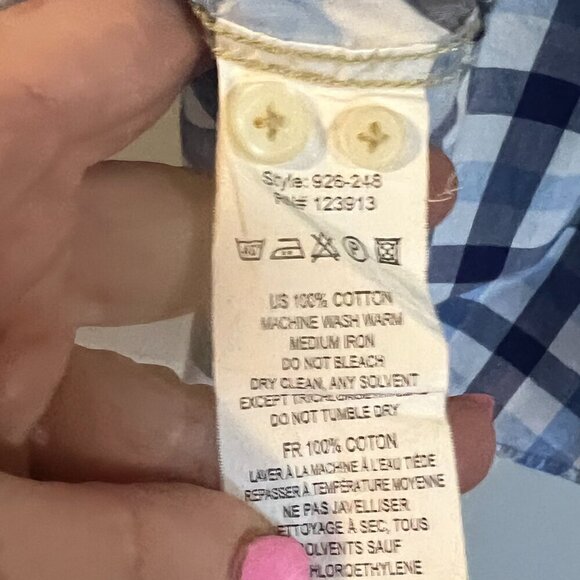 JACHS Plaid Snap Front Shirt Long Sleeve Size Men's Small 100% Cotton Western - Picture 4 of 5